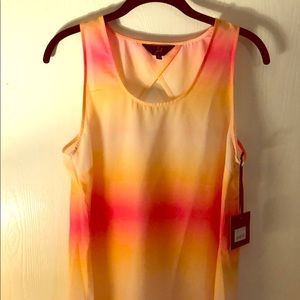 Jack by B.B. Dakota peach blush ombré tank